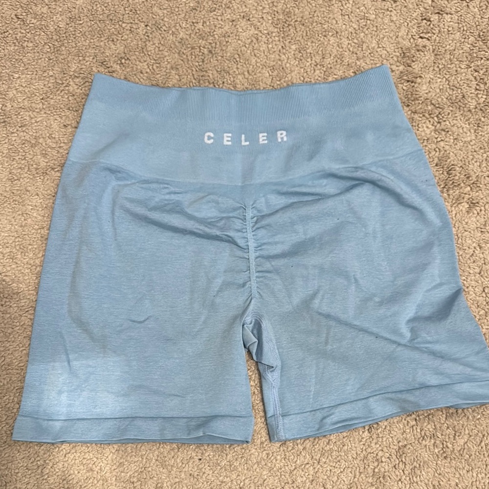 🔟DEAL… Blue Bike Shorts with Elastic Waistband
